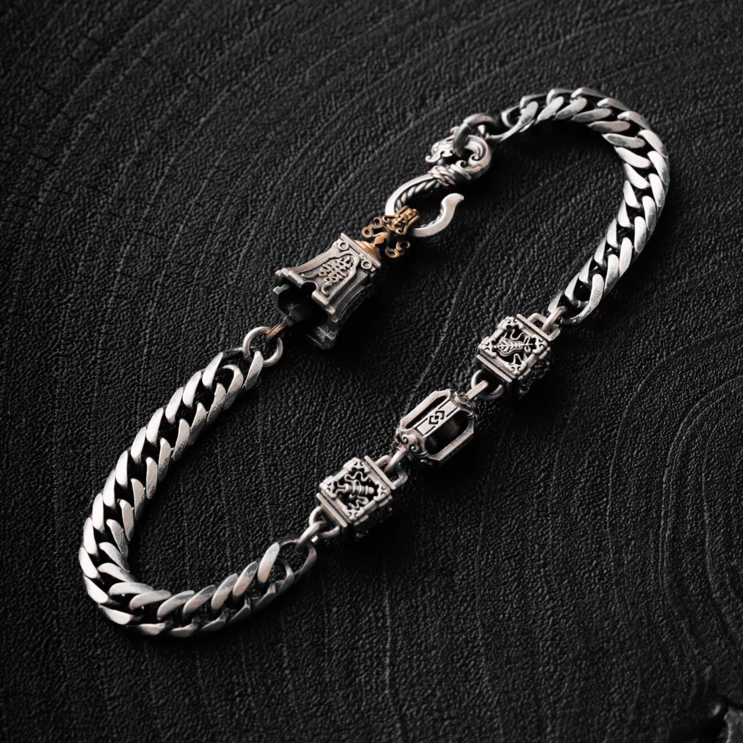 Blissful Bracelet - 4mm Oxidized Silver