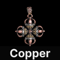 Vajra Cross Pendant 2.0 Copper & Brass & Ox.Silver