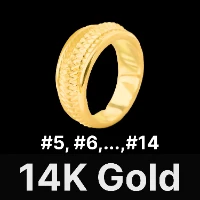 Snake Scale Ring 14K Gold