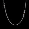 Vajra Pestle Necklace - 4mm Oxidized Silver & Brass