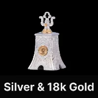 Taoist Bell Silver & 18K Gold