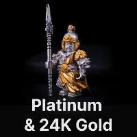 Song General Figurine Platinum  & 24K Gold