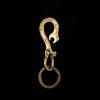 Spanner Hook Keychain Brass