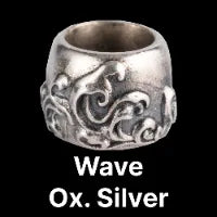 Wave Bead Oxidized Silver