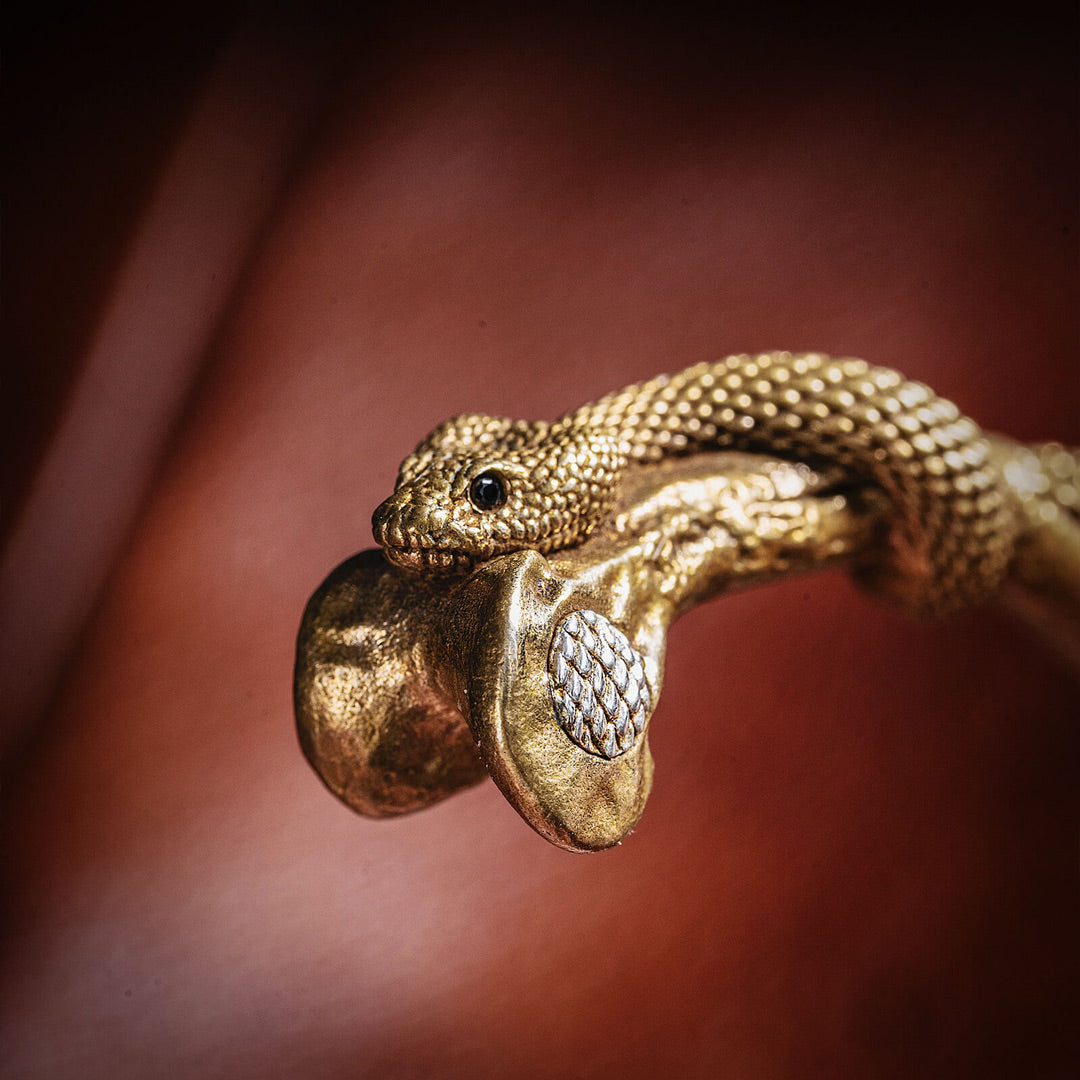 Gold Snake Cuff Bracelet – Vivian Grace